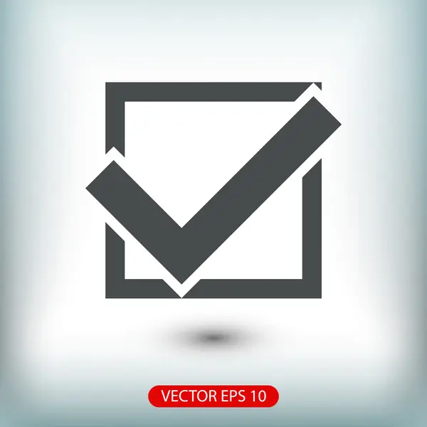 Marca de verificación, confirmar icono — Archivo Imágenes Vectoriales