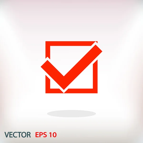 Marca de verificación, confirmar icono — Vector de stock