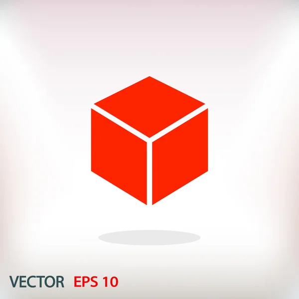 Icono de diseño del logotipo del cubo 3d — Vector de stock