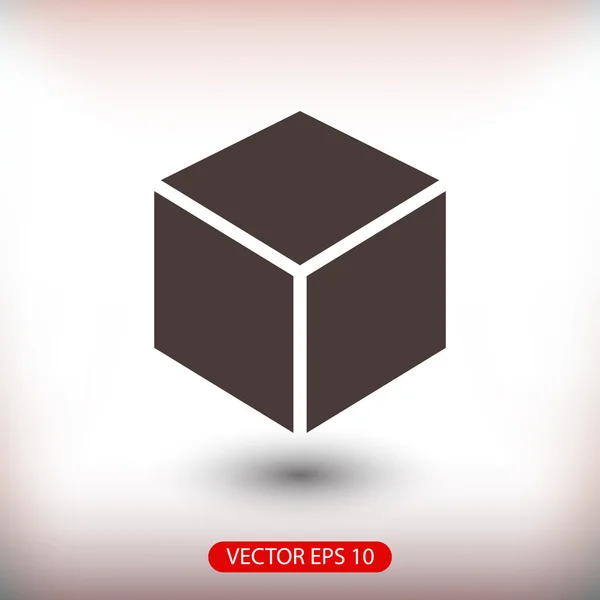 Icono de diseño del logotipo del cubo 3d — Vector de stock