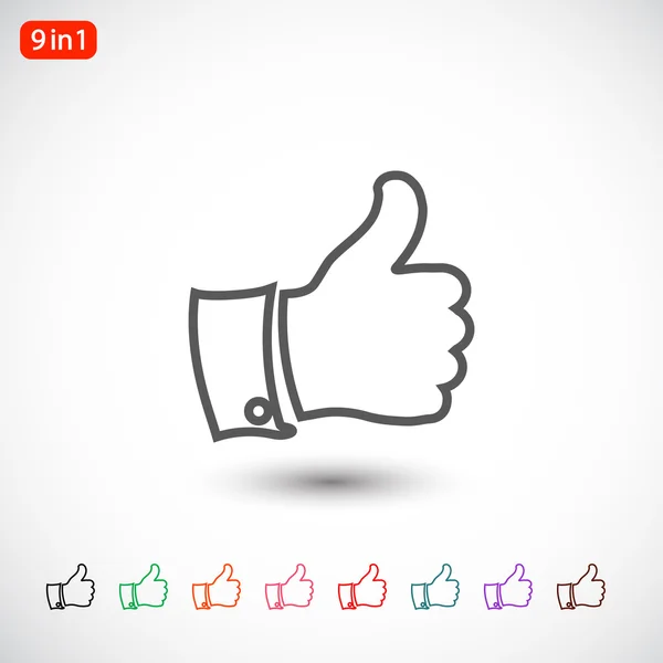 LIKE thumb up icon — Stock Vector