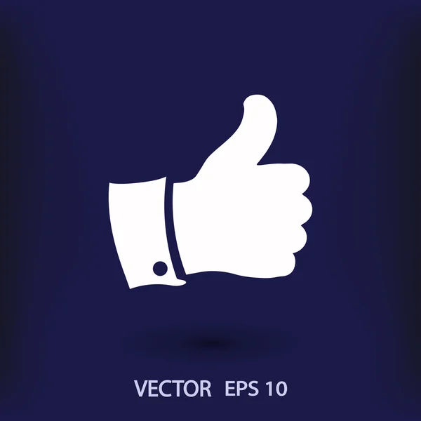 Som tumme upp ikonen — Stock vektor