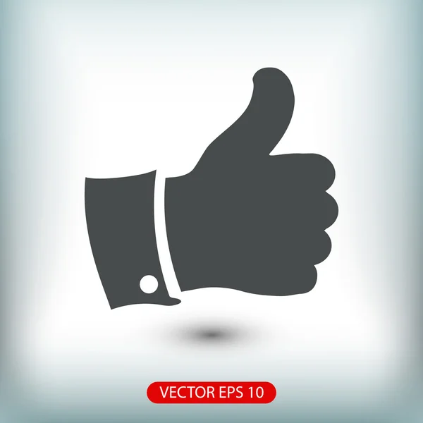 Seperti ikon thumb up - Stok Vektor