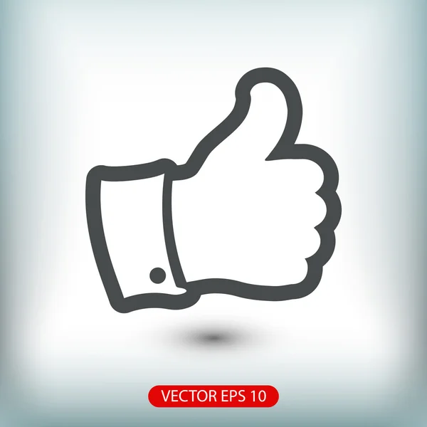 Jako palec nahoru ikonu — Stockový vektor