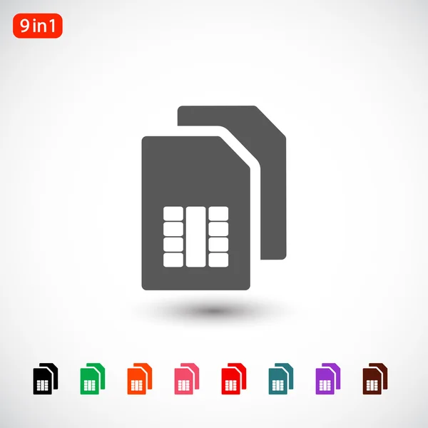 Sim card icon — Stock Vector