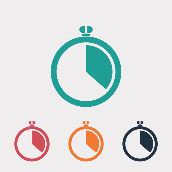 Stopwatch platte ontwerp pictogram — Stockvector