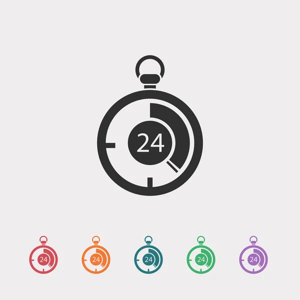 Stopwatch platte ontwerp pictogram — Stockvector