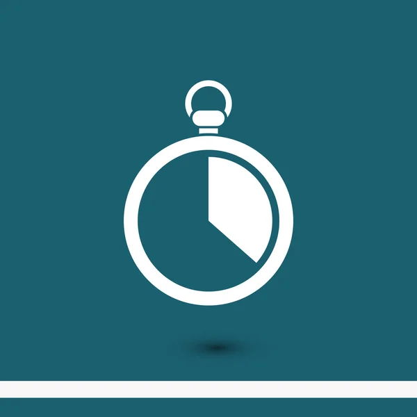 Stopwatch flat design icon — Stock Vector