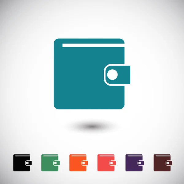 Plånbok platt design ikon — Stock vektor