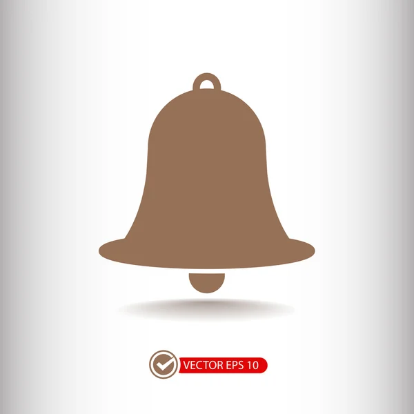 Bell icono de diseño plano — Vector de stock