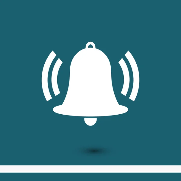 Bell icono de diseño plano — Vector de stock