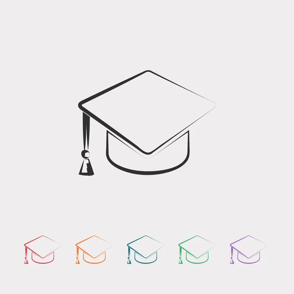 Icono de la tapa de graduación — Vector de stock