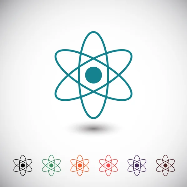 Abstracte fysica wetenschap model pictogram — Stockvector