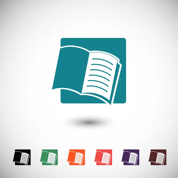 Open book icon — Stock Vector