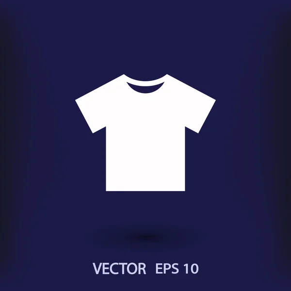 T-shirt icona del design piatto — Vettoriale Stock