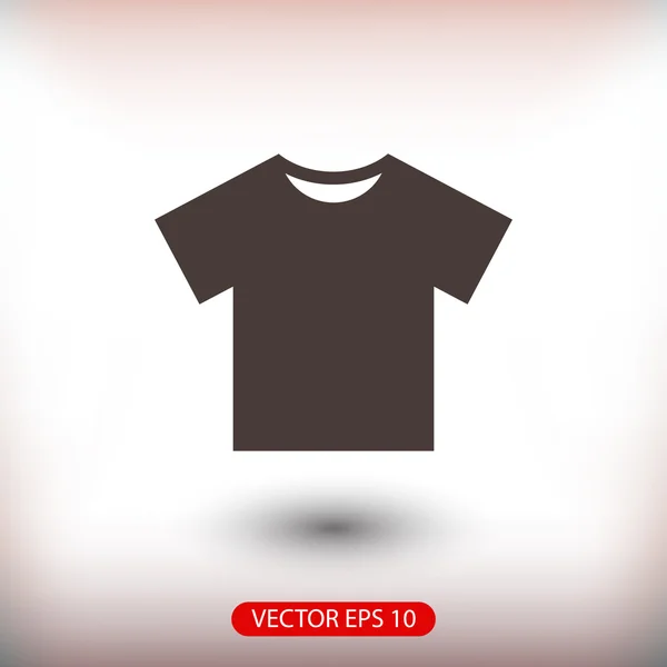 T-shirt icona del design piatto — Vettoriale Stock