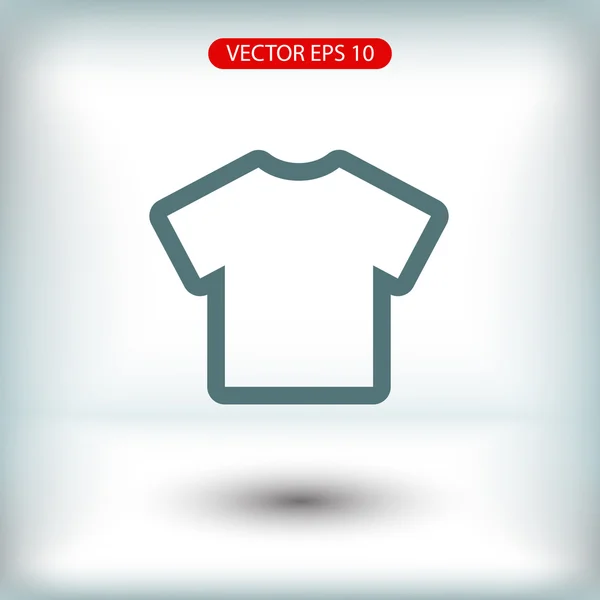 T-shirt platt design ikon — Stock vektor