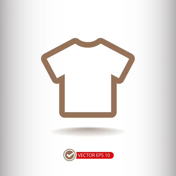 Camiseta plana icono de diseño — Vector de stock