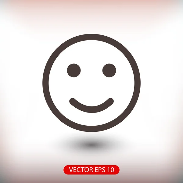 Sonrisa Diseño plano Icono — Vector de stock