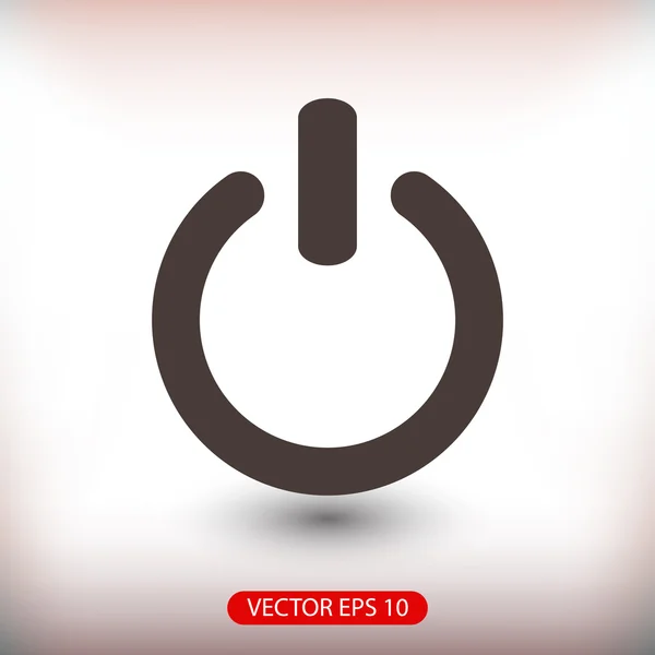 Icône design Power flat — Image vectorielle