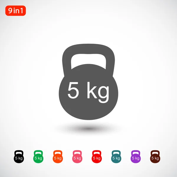 Dumb bells icon — Stock Vector