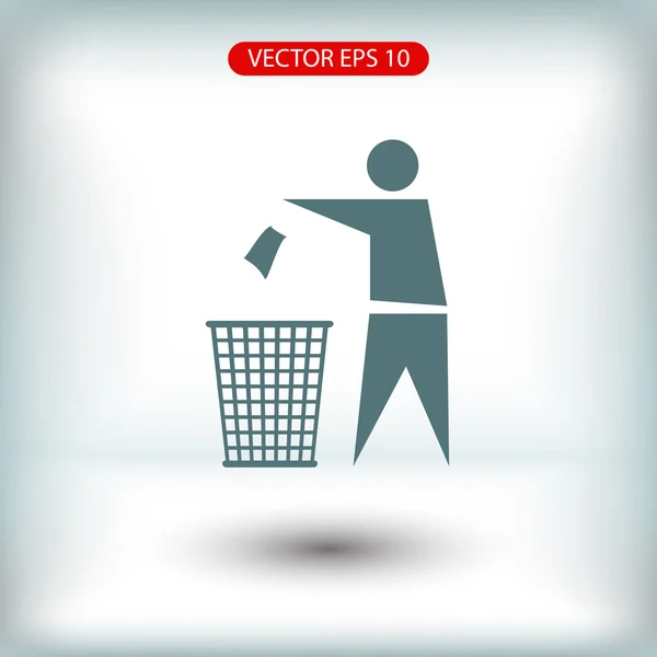 Reciclaje Signo Etiqueta icono — Vector de stock