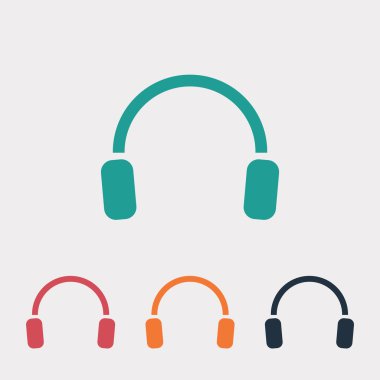 Kulaklık düz tasarım simgesi