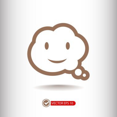 Gülümseyen baloncuk simgesi