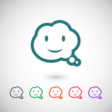 Gülümseyen baloncuk simgesi