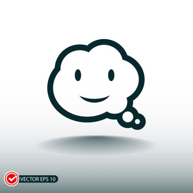 Gülümseyen baloncuk simgesi