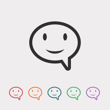 Gülümseyen baloncuk simgesi