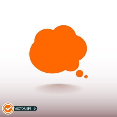 komik konuşma balonu simgesinin