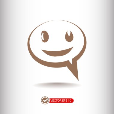 Gülümseyen baloncuk simgesi