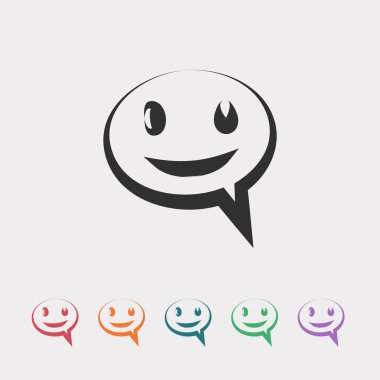 Gülümseyen baloncuk simgesi