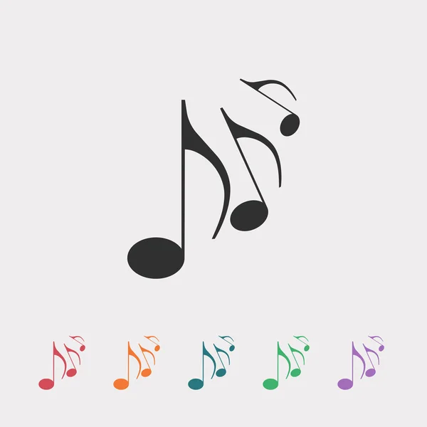 Музика відзначає значок — стоковий вектор