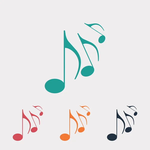 Icône notes de musique — Image vectorielle