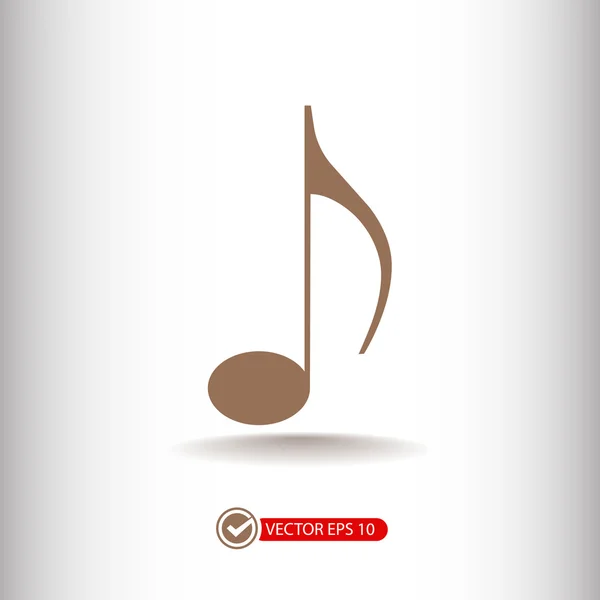 Music note icon — Stock Vector
