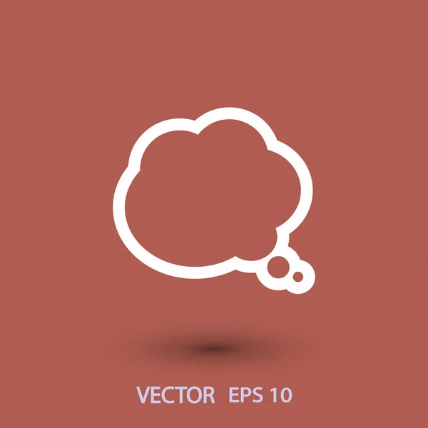 Icono de burbuja de habla cómica — Vector de stock