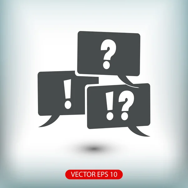 Signo de interrogación y exclamación — Vector de stock