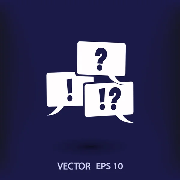 Signo de interrogación y exclamación — Vector de stock