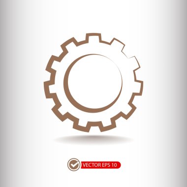 dişli simgesini illüstrasyon