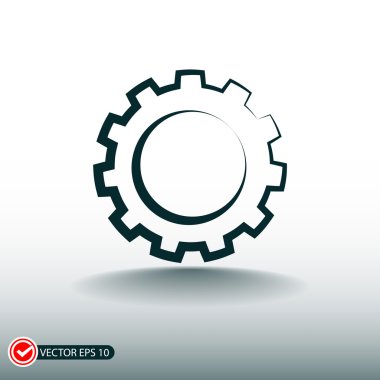 dişli simgesini illüstrasyon