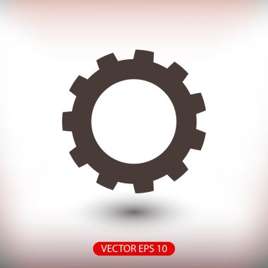 dişli simgesini illüstrasyon