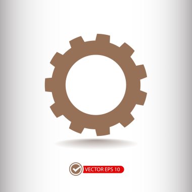 dişli simgesini illüstrasyon