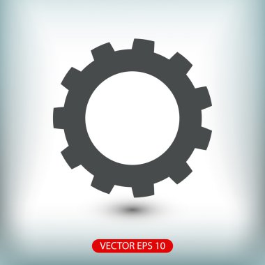 dişli simgesini illüstrasyon