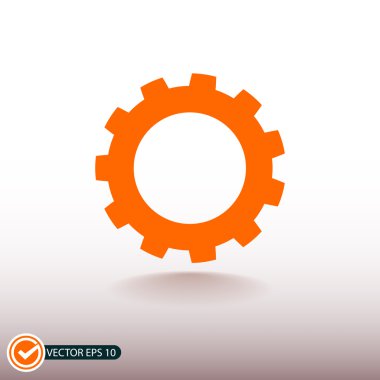 dişli simgesini illüstrasyon