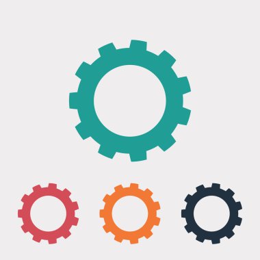 dişli simgesini illüstrasyon