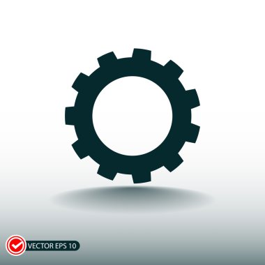 dişli simgesini illüstrasyon