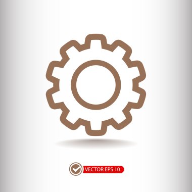 dişli simgesini illüstrasyon