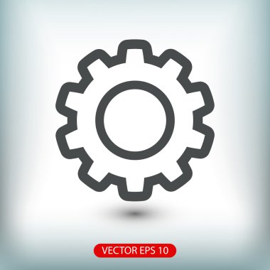 dişli simgesini illüstrasyon